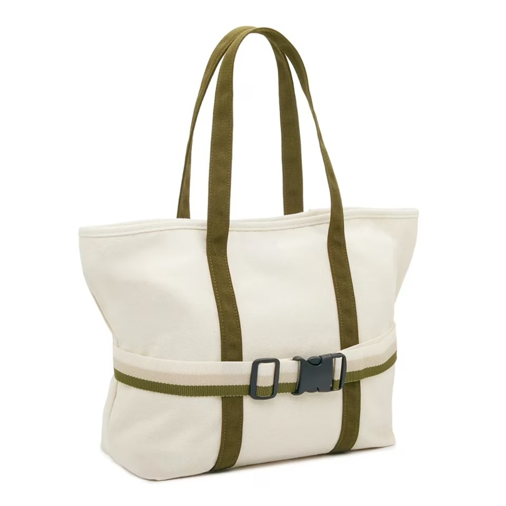 DSW Canvas Tote With Travel Band